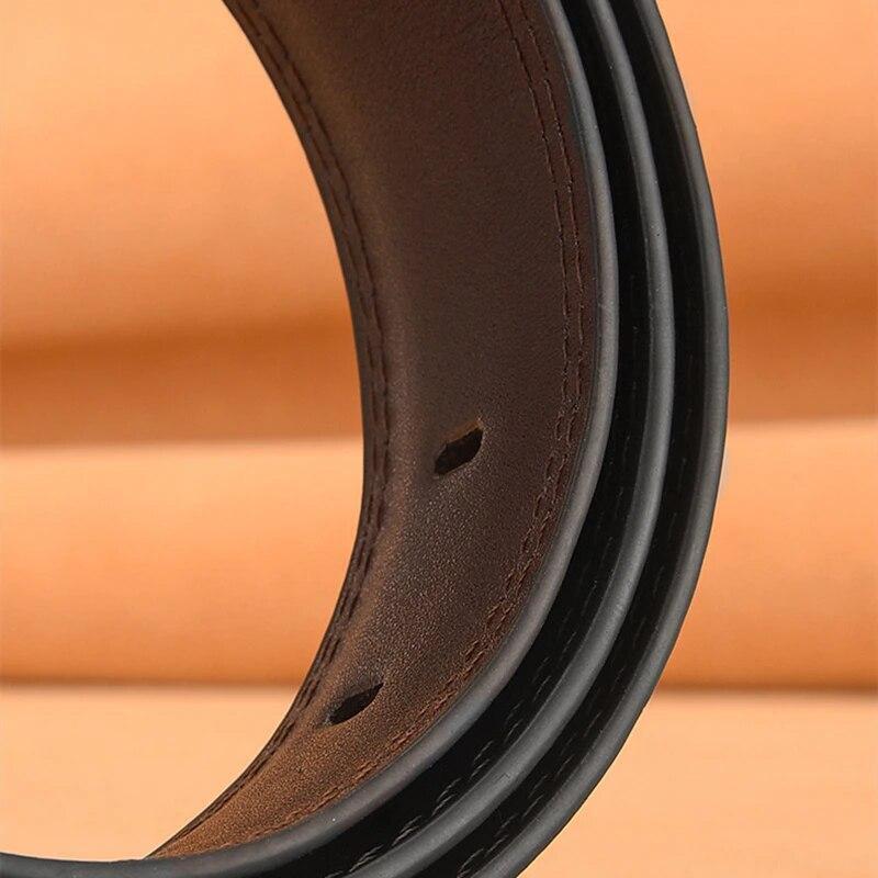 Genuine Cowhide Leather Belts for Men Causal Men's Belt Men's Classic Dress Belt