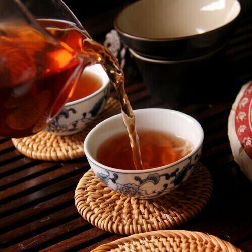 2024 Golden Peacock Tea Premium Menghai Puer Ripe Shu Pu-erh Cake Limin 357g