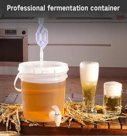 5/10L BPA Free Plastic Bucket Wine Fermentation Leakproof Containers Beer Barrel