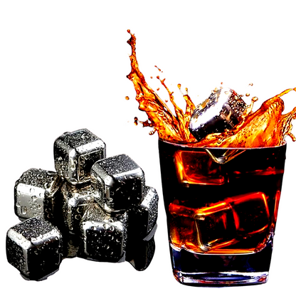 Cubo de hielo de acero inoxidable para whisky vino bebidas barra suministros lot