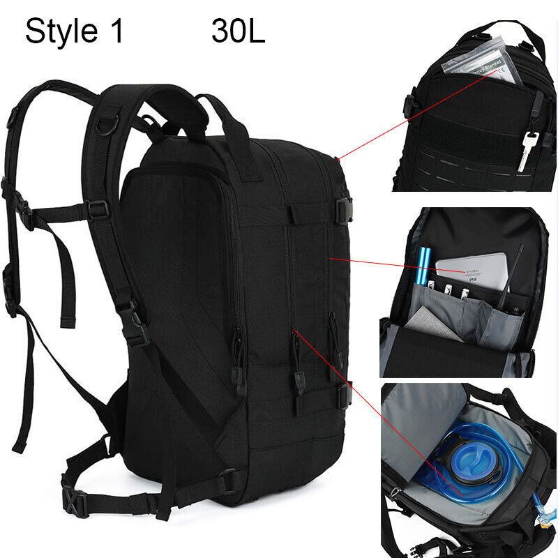 Hiking Backpack Men Camouflage Army Military Bag Mountaineering Climbing