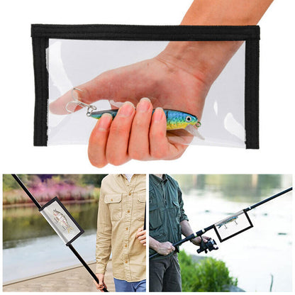 4x PVC Fishing Lure Wraps Hook Protective Cover Clear Fishing Bait Storage Bag
