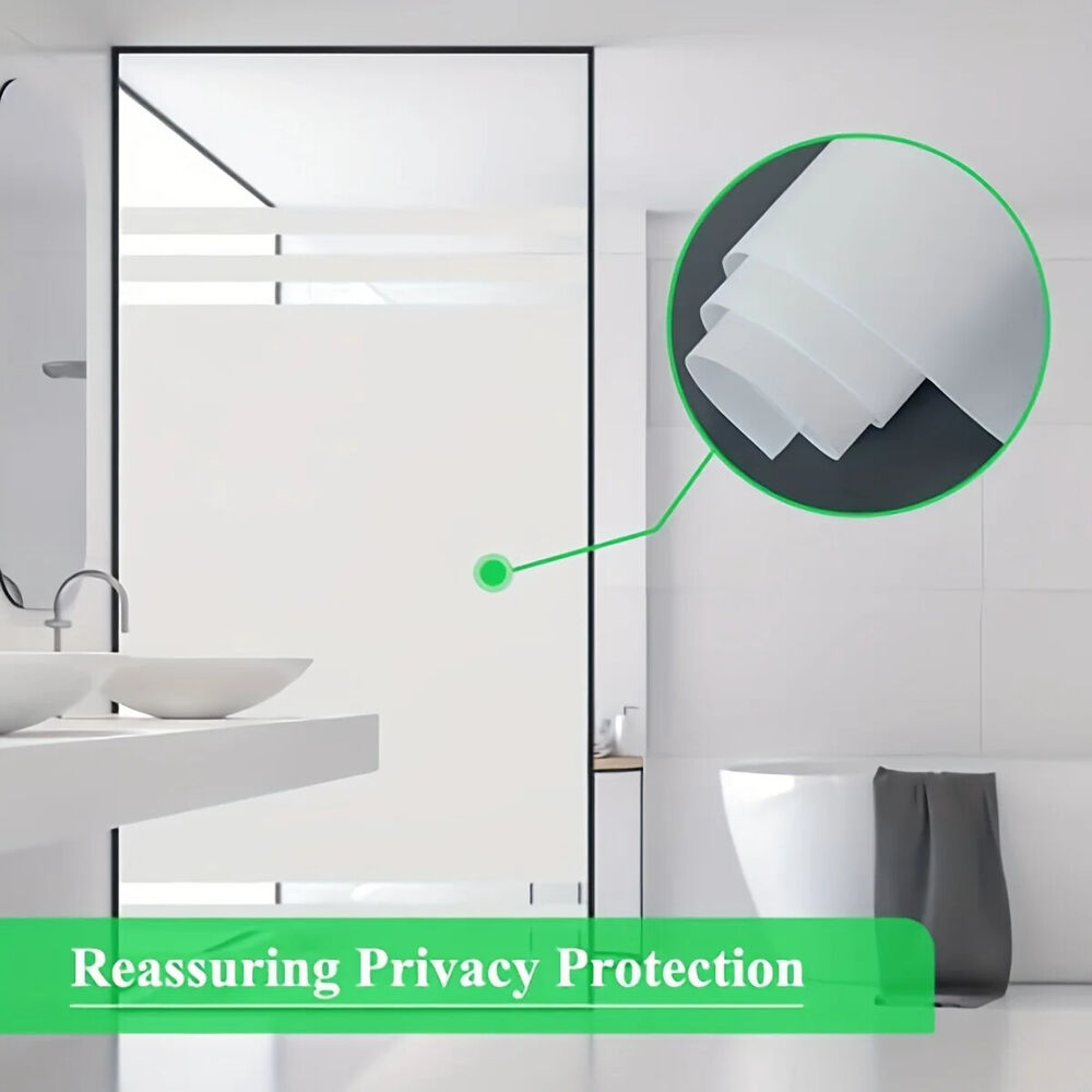 Window Privacy Films PVC Frosted Removable Home Door Sticker Opaque Static Cling