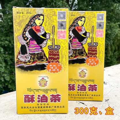 JINYE BAZHA Instant Tibetan Butter Tea Original Flavour Yak Tea 300g Su You Cha