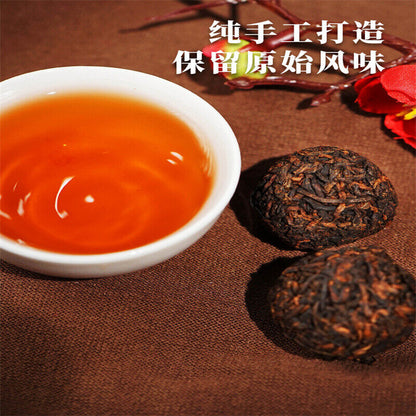 500g Pu'er Ripe Tea Mini Xiaotuo Tea Aged Pu'er Small Round Cake Round Tuo Tea