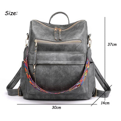 Backpack Women Leather Backpack School Bags Teenage Girls Women Travel Backpacks
