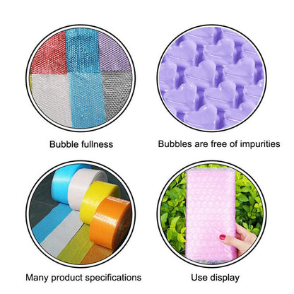 Bubble Roll Wrap 20~40cm Plastic Heart-Shape Gift Box Packing Filler Foam 2Meter