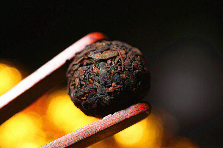 Handmade pearl YunNan BingDao puerh tea mini pu-erh puerh tuo tea cooked puerh