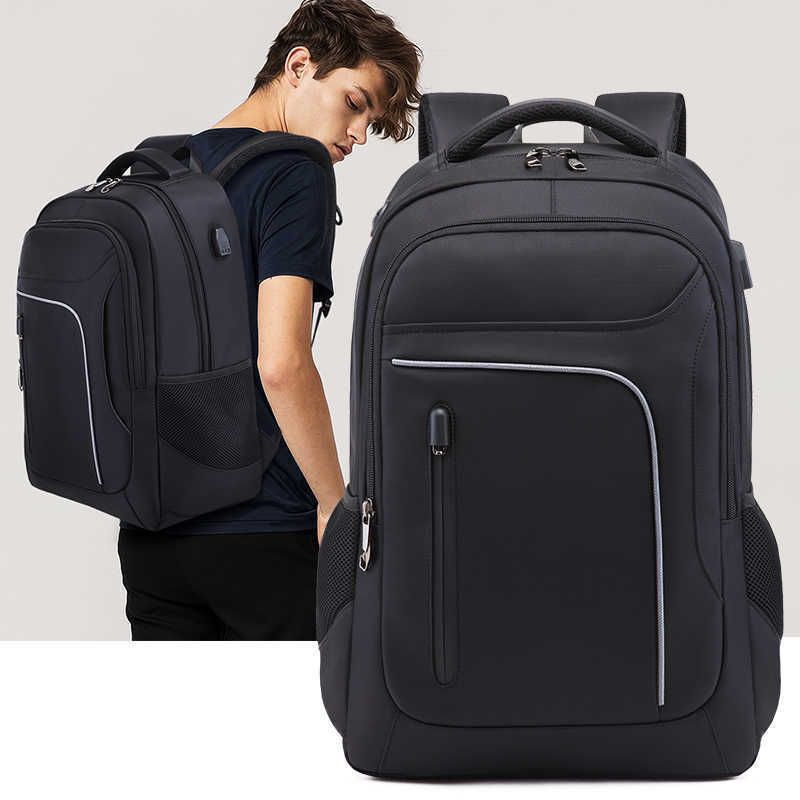 17 Inch Men Anti-Theft Laptop Backpack Waterproof Bag Work Travel School Bags