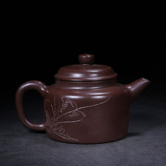 Chinese Yixing Zisha Clay Handmade Exquisite Teapot （徳钟 底款：景舟手制）