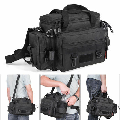 Outdoor Hiking Shoulder Bag Waist Pack Pouch Waterproof Nylon Climbing Hunting