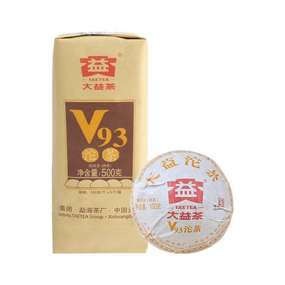 100G Yunnan Menghai Tea 2019 Dayi Pu'er Tea V93 Pu'er Cooked Tea Tuo Tea