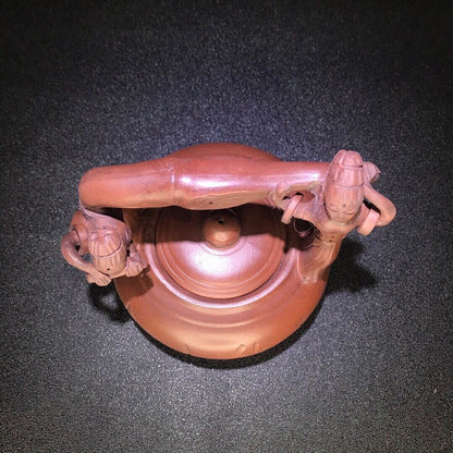 vintage chinese yixing purple clay teapot zisha ceremony teaware collection rare