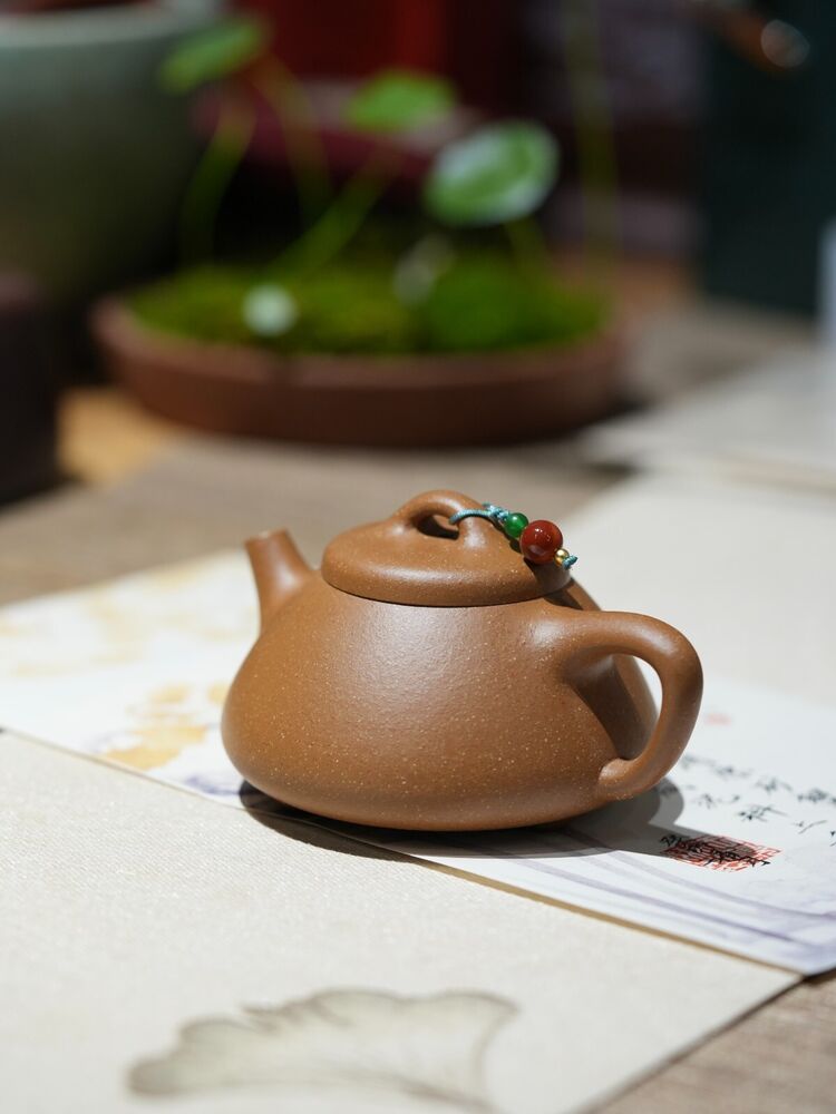 150cc chinese Yixing Handmade Zisha teapot Duan Clay ShiPiao Gongfu Hu Tea Pot