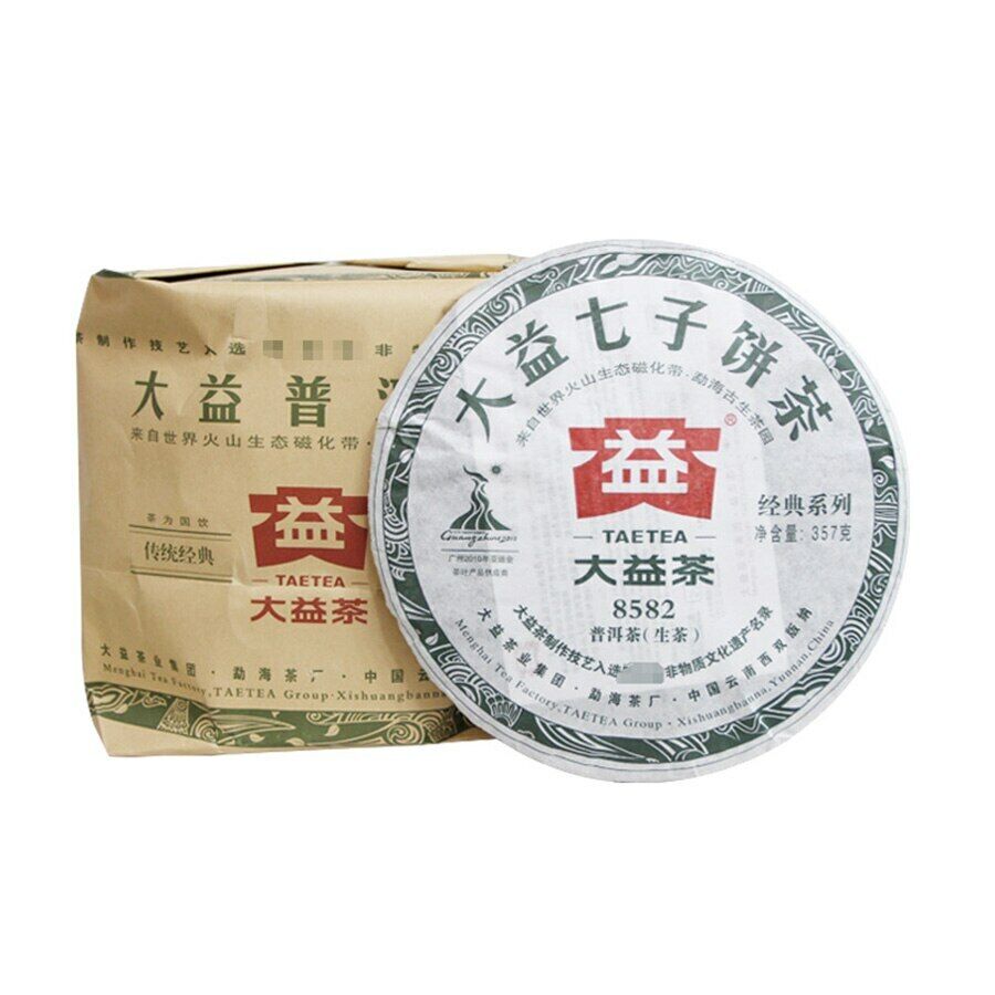357g 2010 Dayi Raw Puer Tea Batch 002 TAETEA 8582 Shen Pu-erh Tea