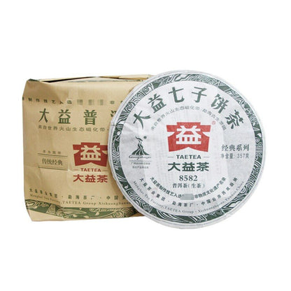 357g 2010 Dayi Raw Puer Tea Batch 002 TAETEA 8582 Shen Pu-erh Tea