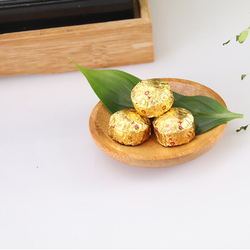 Colourful Yunnan The Top of Mini Gold Pu'er Tea Tuocha Ripe Puer Pu-erh 45g Box