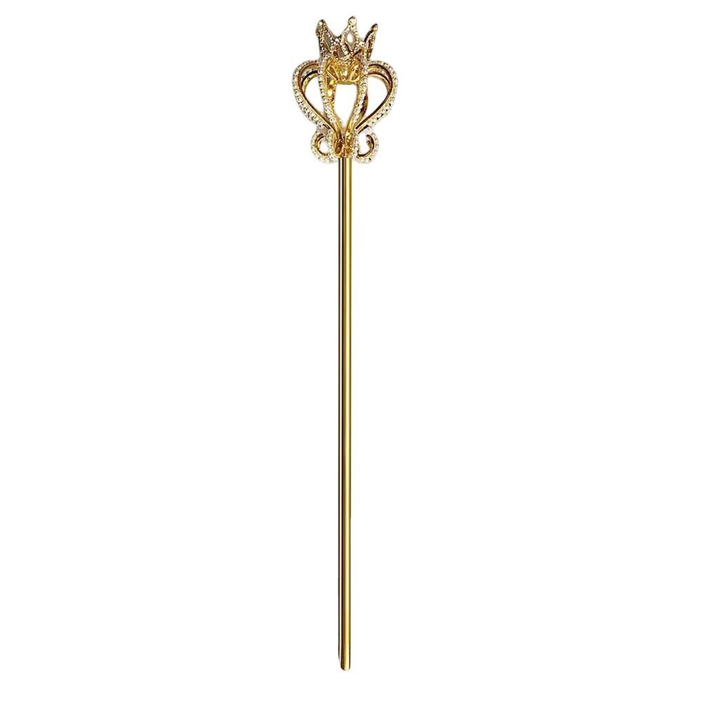 Magic Wand Rhinestone Scepter Pearl Crystal Pageant Handhelds Costume Props 53cm