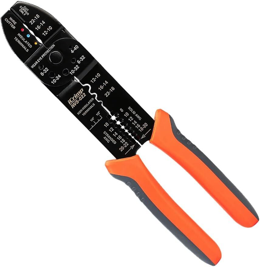 IWISS 5-in-1 Electricians Pliers Wire Stripper Cable Cutters Crimping Hand Tool