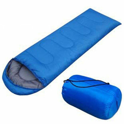 Camping Sleeping Bag Adult Hooded Spring Summer Autumn Outdoor Cotton Polyester