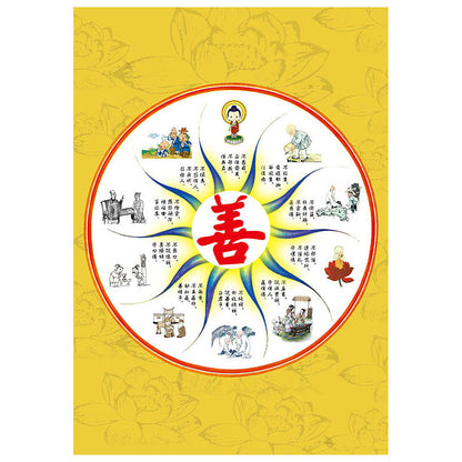 Good Deeds, Calm Mind, Good Moral Cultivation, and Moral Cultivation Wall Chart