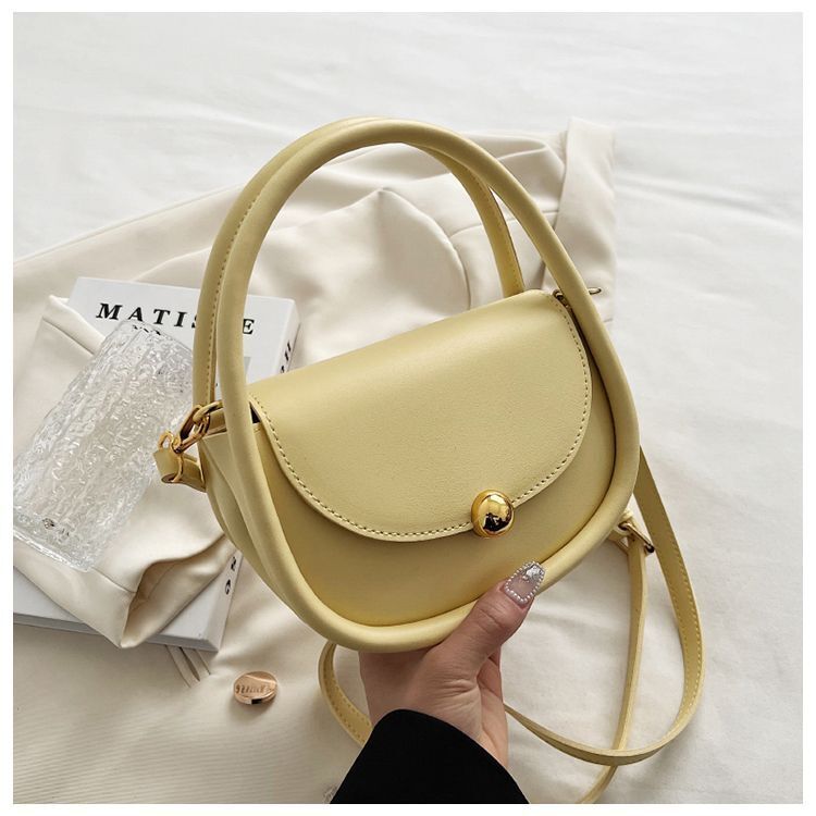 Shoulder Bags Leather Crossbody Bag Handbags Vintage Versatile 18*14*9 cm Black