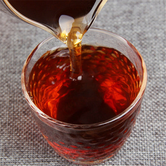 357g Black Tea Aged Puerh Tea Natural Ripe Puer Tea Dull-red Pu-erh Antique Tree