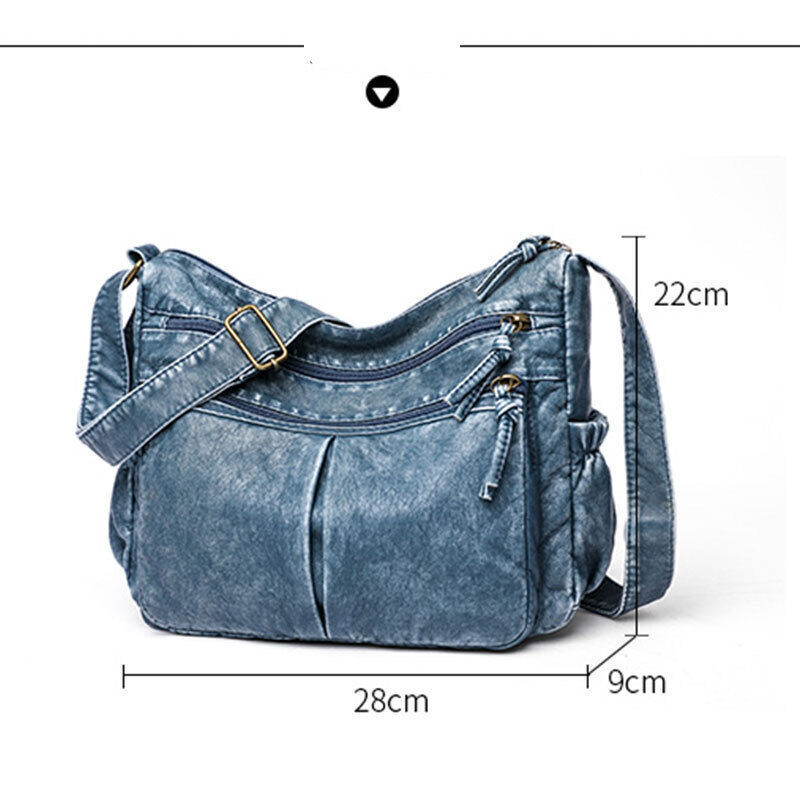 Women Bags Shoulder Bag Leather Handbags Shoulder Crossbody Classic Pack Brown