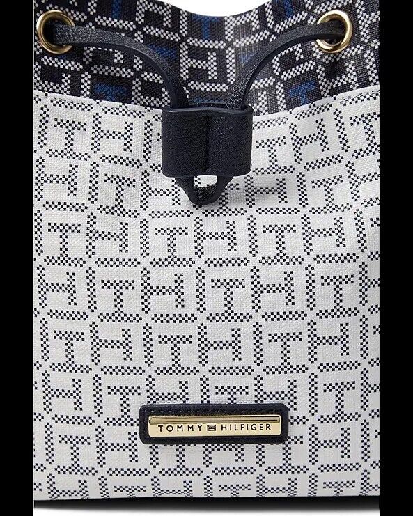 NEW! Tommy Hilfiger Laura II Bucket Crossbody Bag Monogram Gift