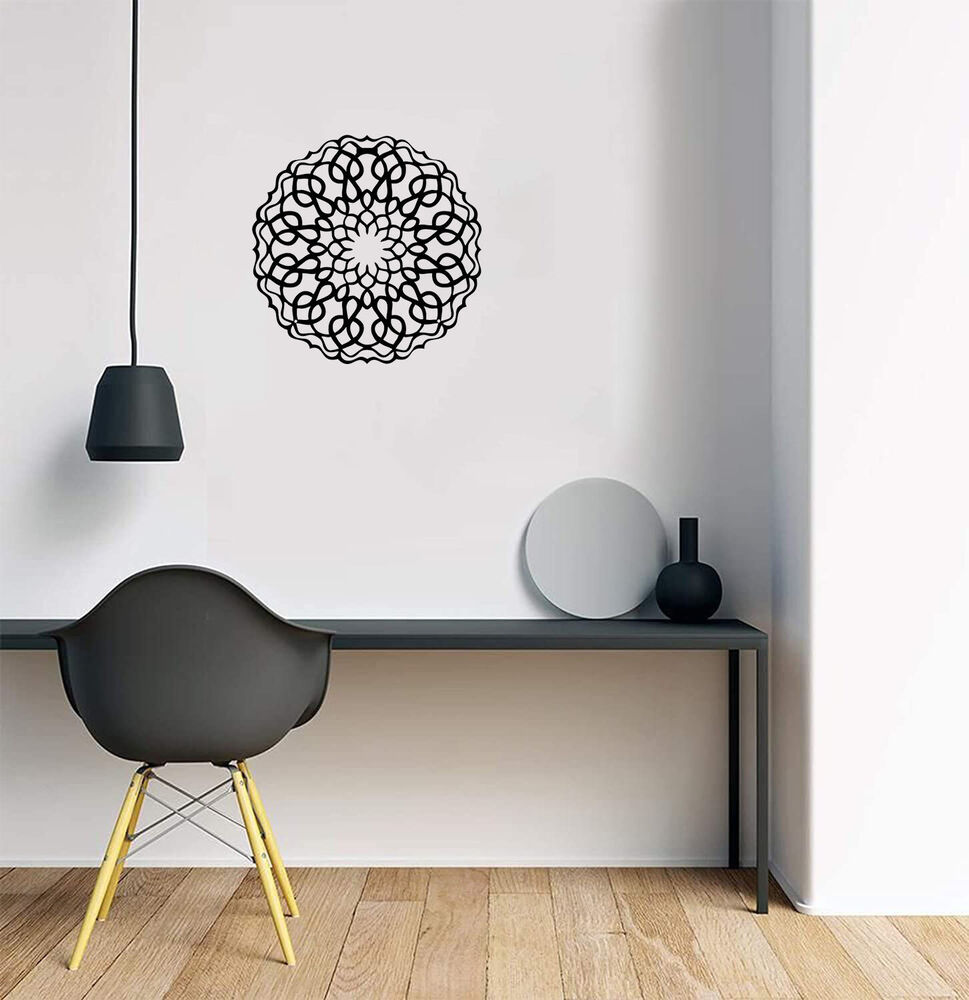 Metal Wall Art-Mandala Design-Wall Silhouette Metal Wall Decor Home Office Decor
