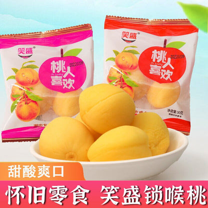Chinese Snacks Sweet and Sour Crispy Peach Honey Peach 30g * 5 packs-