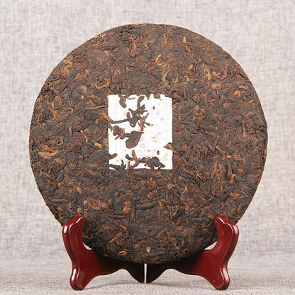 2008 Shu Pu-erh Tea Palace and The Charm of Time Qi Zi Bing Ripe Puer Tea 357g