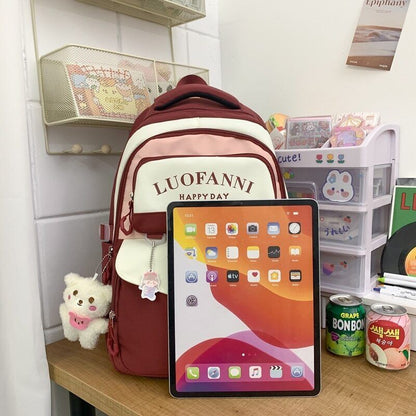 Girl School Bag Women Cute Backpack Lady BookBag College Backpack Laptop