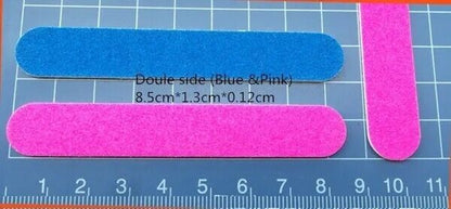 Nail Files 100Pcs Professional Sandpaper Buffers Slim Crescent Grit 180-240 Tool