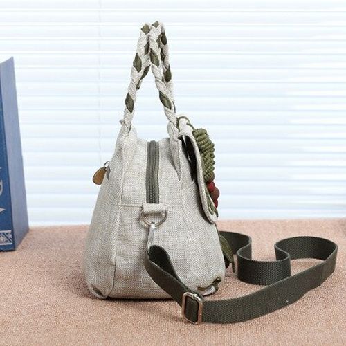 String Small Shopping Bag Appliques Shoulder Handbag Bohemian 24*22*15 Cm Purse