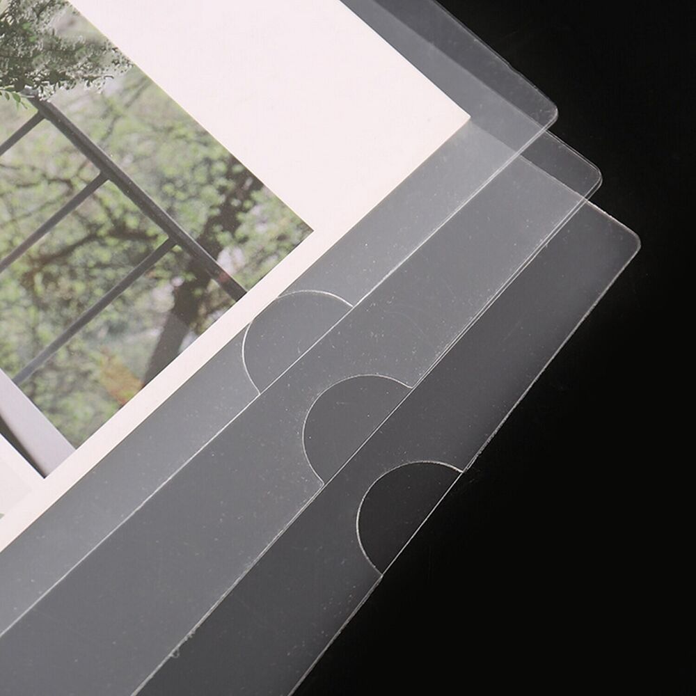 Document Protector 30Pcs A4 PP Plastic Paper Files Clear Cut Flush Folder Sheets