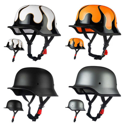 Retro German Style Motorcycle Half Helmet Men Women Helmet Duck Helmet Gift DOT