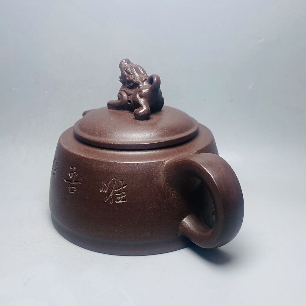 Chinese Yixing Purple Clay Teapot Tea Set Pot Zisha Ceramic Cute Decor Figurine