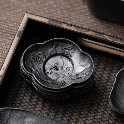 Metal Black Pewter Tea Coaster|Coffee Coasters|Tea Accessories