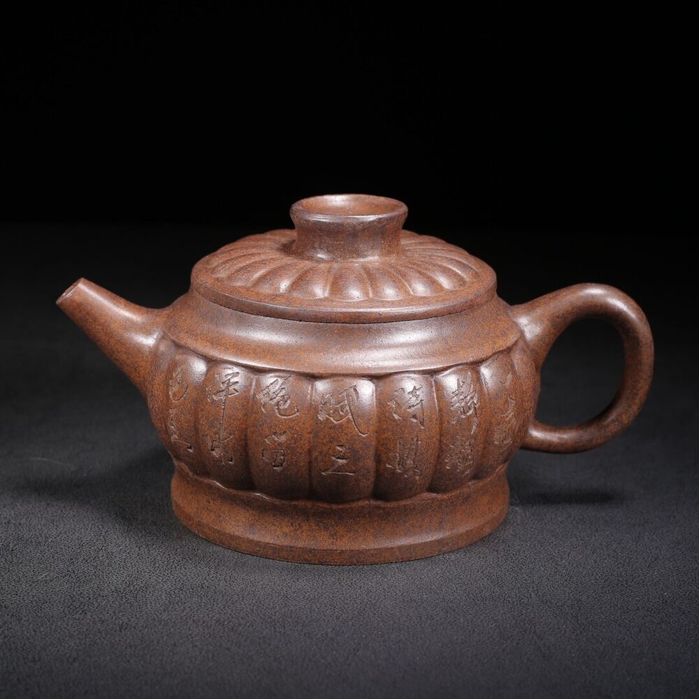vintage chinese yixing purple clay teapot zisha ceremony teaware art collection