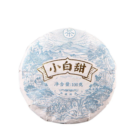 Organic Air-Dried Mini 100g White Tea Cake Natural Puer Tea Cake 100G/3.52oz