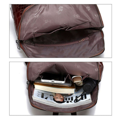 6 pcs/set Luxury Leather Composite Bags Handbag Wallet Backpack Shoulder Bag