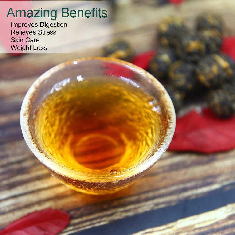 2023 FullChea Black Dragon Pearl Tea - Special Yunnan Black Tea 113g