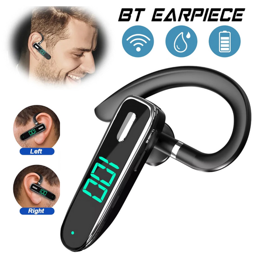 Bluetooth 5.3 Wireless Earpiece Headset Driving Trucker Earbuds Noise Cancelling