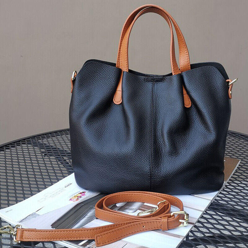 Soft Genuine Leather Women's Handbags Shoulder Bag Crossbody Bag Satchel Tote
