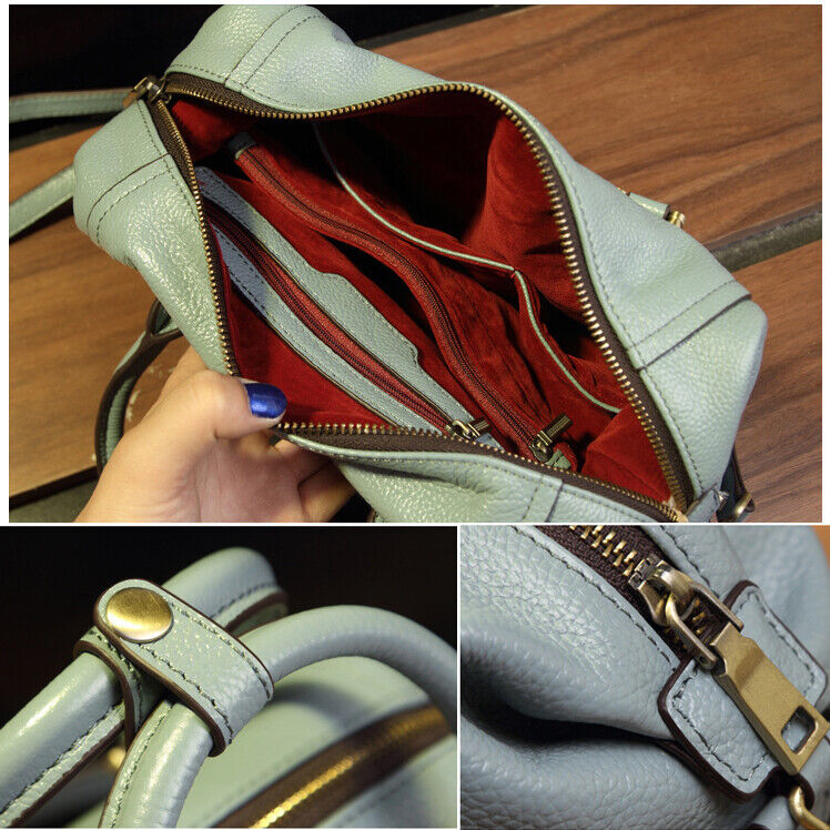 Genuine Leather Women's Boston Bag Crossbody Shoulder Bag Satchel Tote Handbags