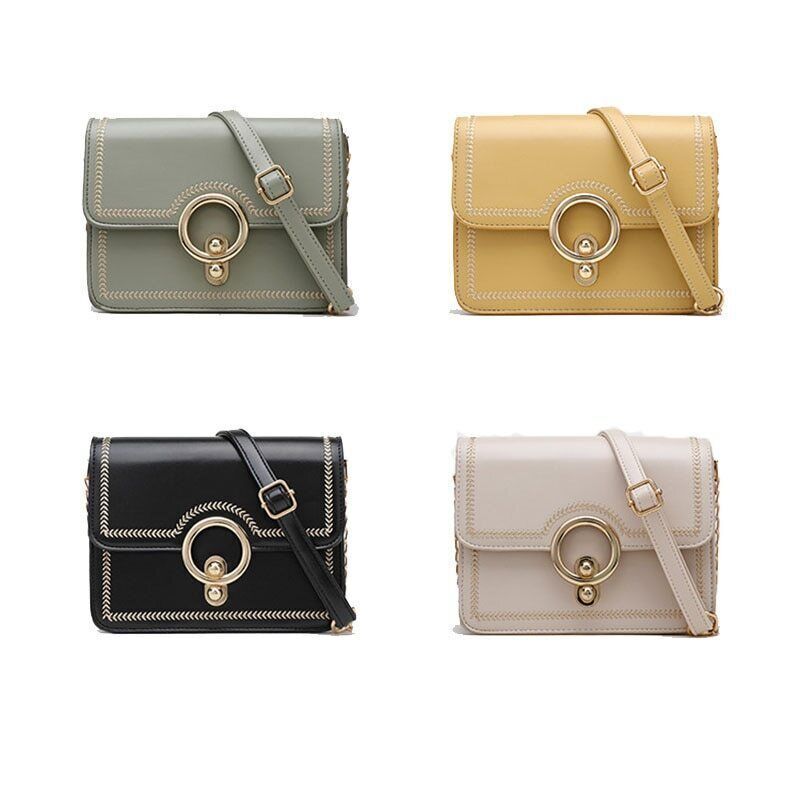 Women Shoulder Bag Material Chains Crossbody Bag Girl Beautiful Embroidery
