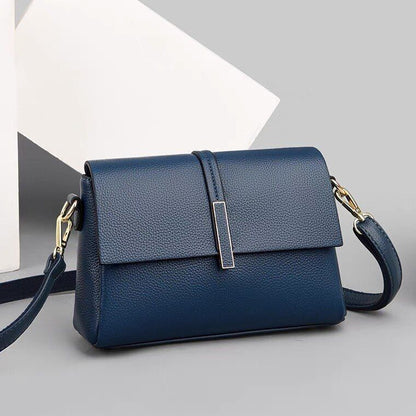 Genuine Leather Bag Fashion One Shoulder Messenger Square Crossbody Polyester