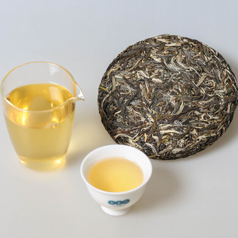357g Yunnan 2022 Tea Mint Hetang Pure Material Raw Puerh Tea Cake Tea