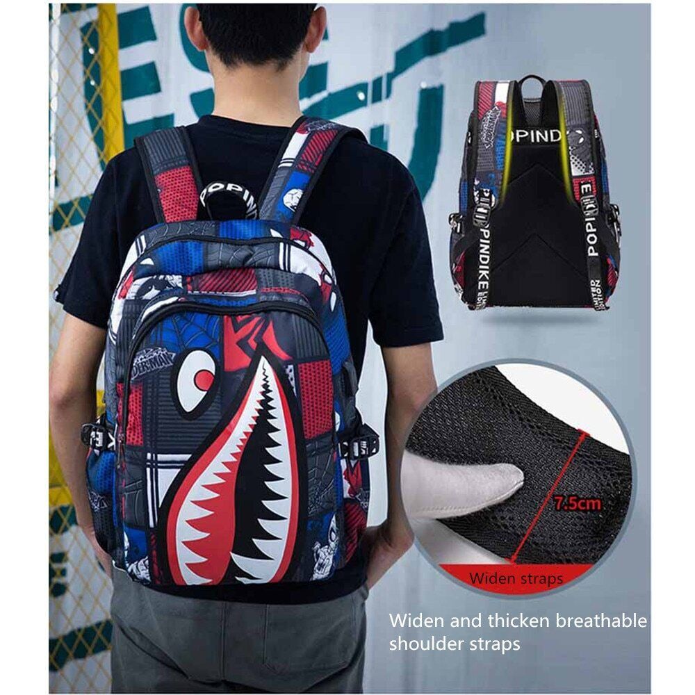 Backpack Elementary Bookbag Travel Cartoon Print Primary School Student Backpack